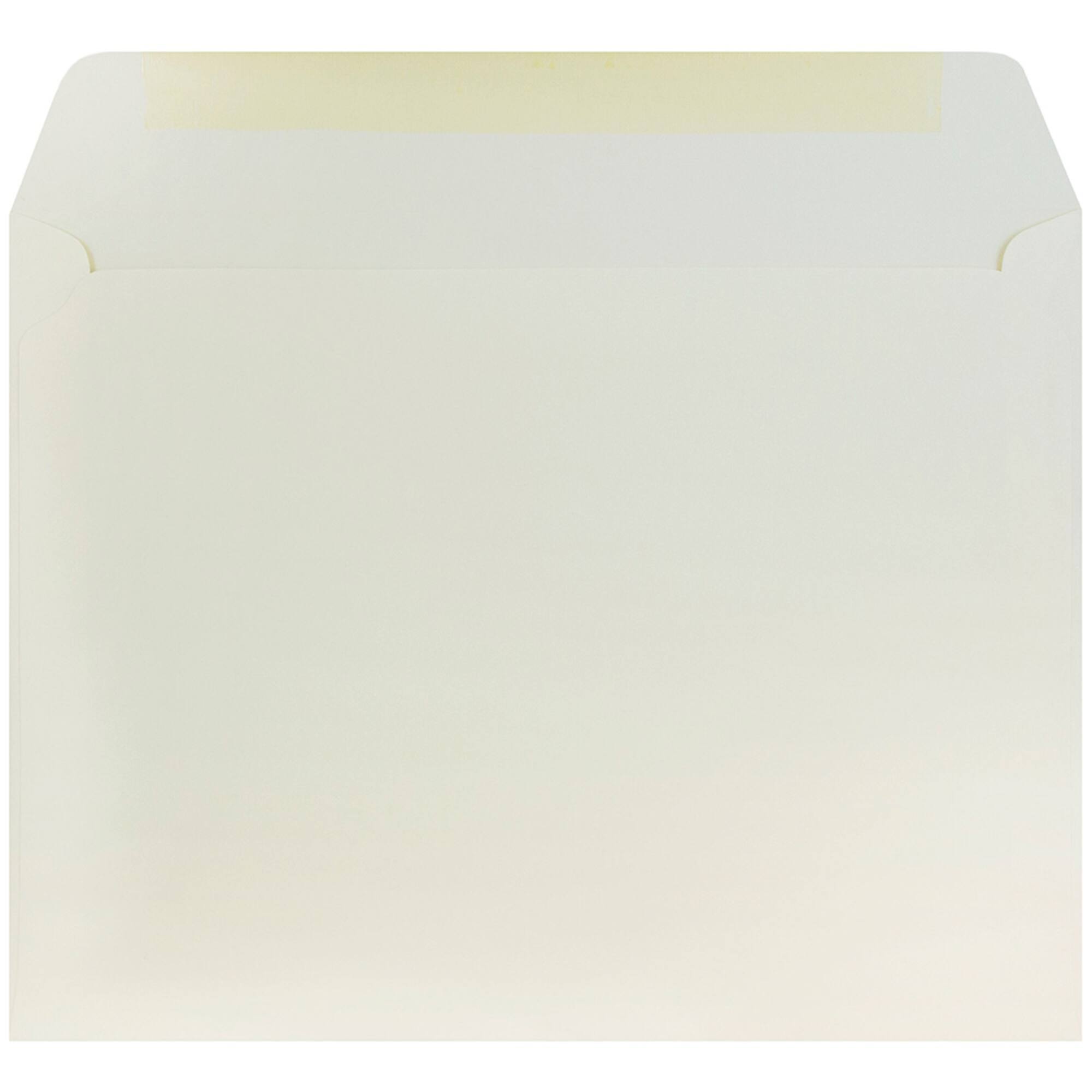JAM Paper 10" x 13" Natural White Wove Metallic Envelopes, 25ct.
